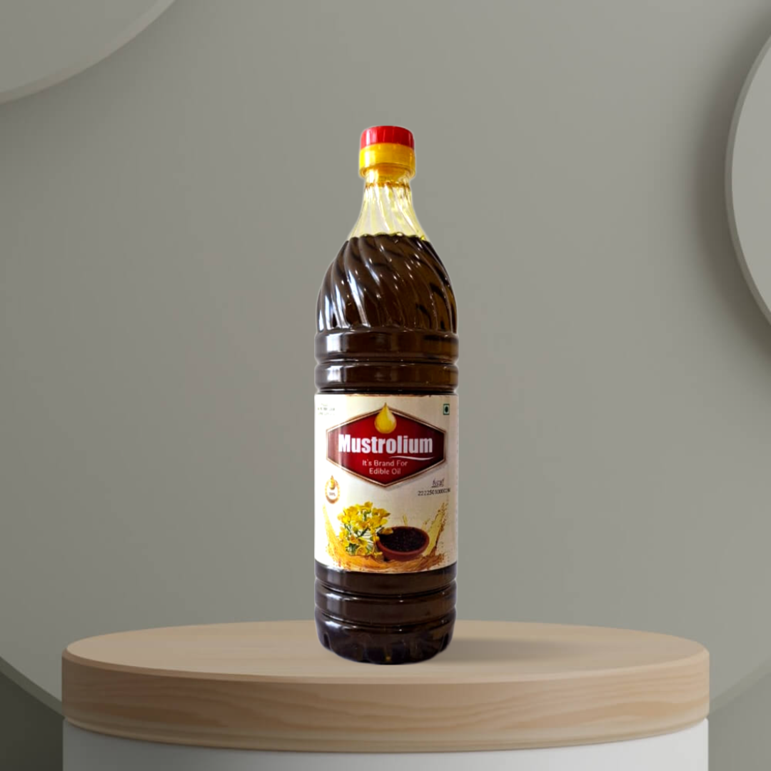 Pure Mustard Oil – 100% Natural | No Palm Oil | Cold Pressed Sarson Tel 1 litre