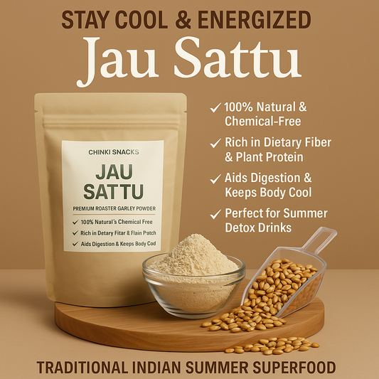Premium Jau Sattu – Roasted Barley Flour for Summer Cooling & Digestion  400gm